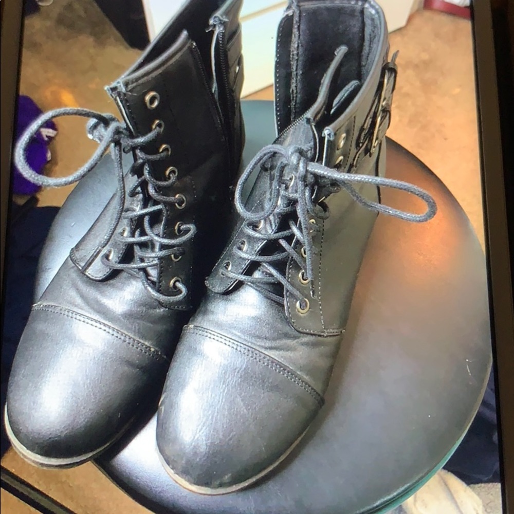 black boots